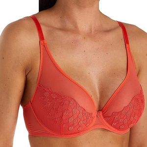 Chantelle Wagram Lace Unlined Plunge Bra 2991